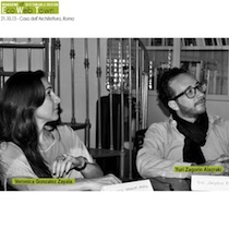 Tavola rotonda Casa dell'Architettura di Roma 21 ottobre 2013